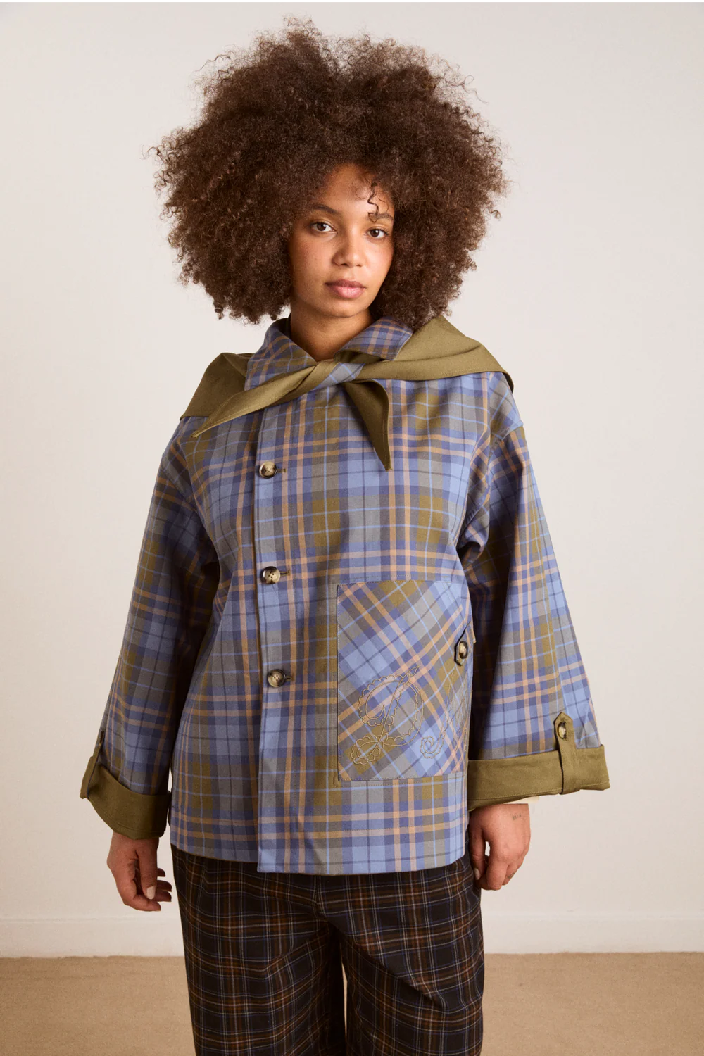 Damson Madder Jerry Reversible Crop Trench
