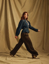 Load image into Gallery viewer, One Collective Tahoe Denim Ruche Shirt
