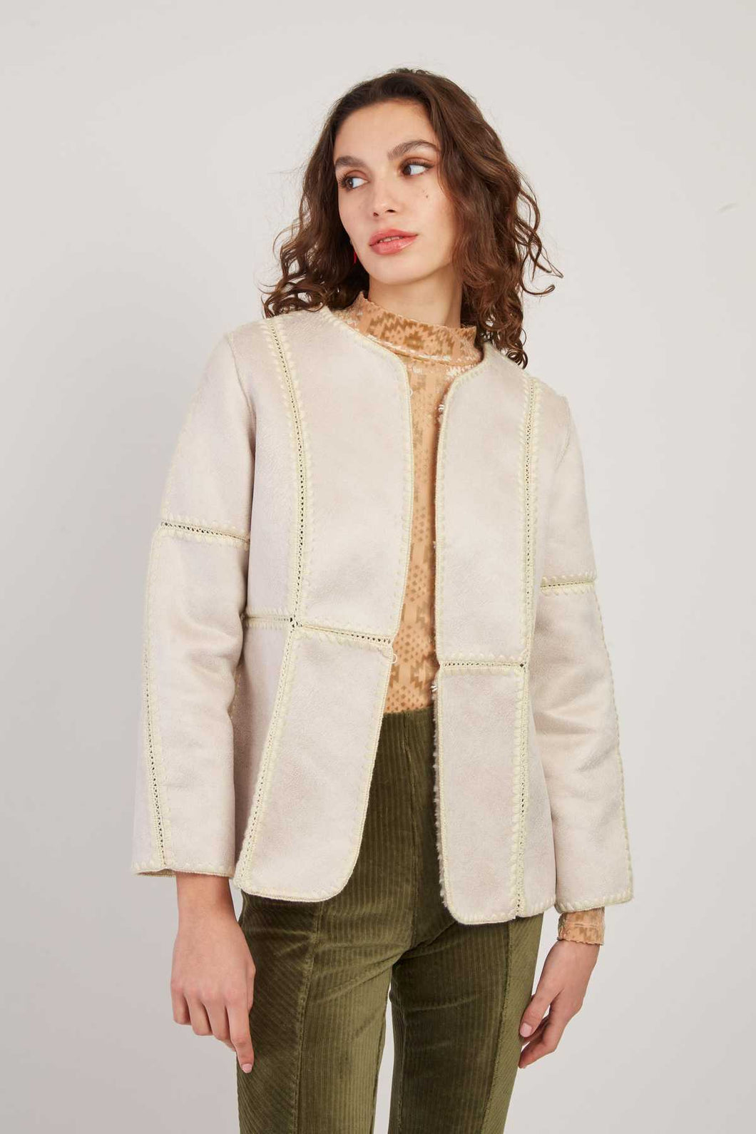 Derhy Lizie Reversible Woolen Jacket