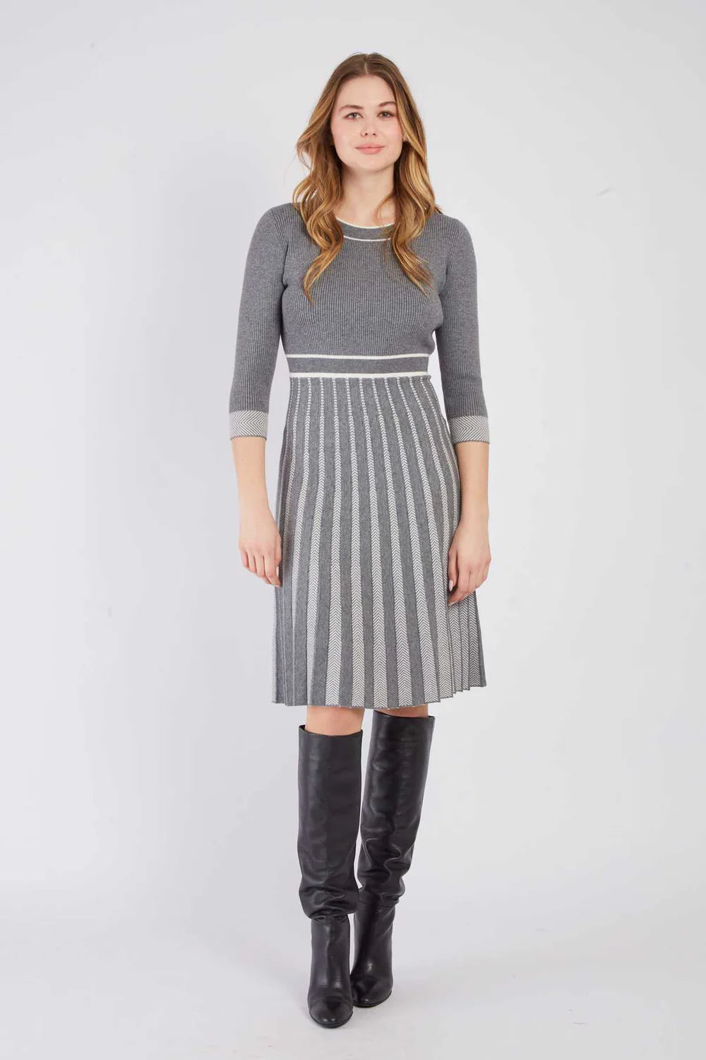 Derhy Carline Knit Swing Dress