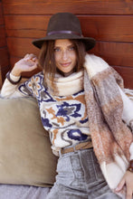 Load image into Gallery viewer, Derhy Adriana Bronze/Blue Flower Knit
