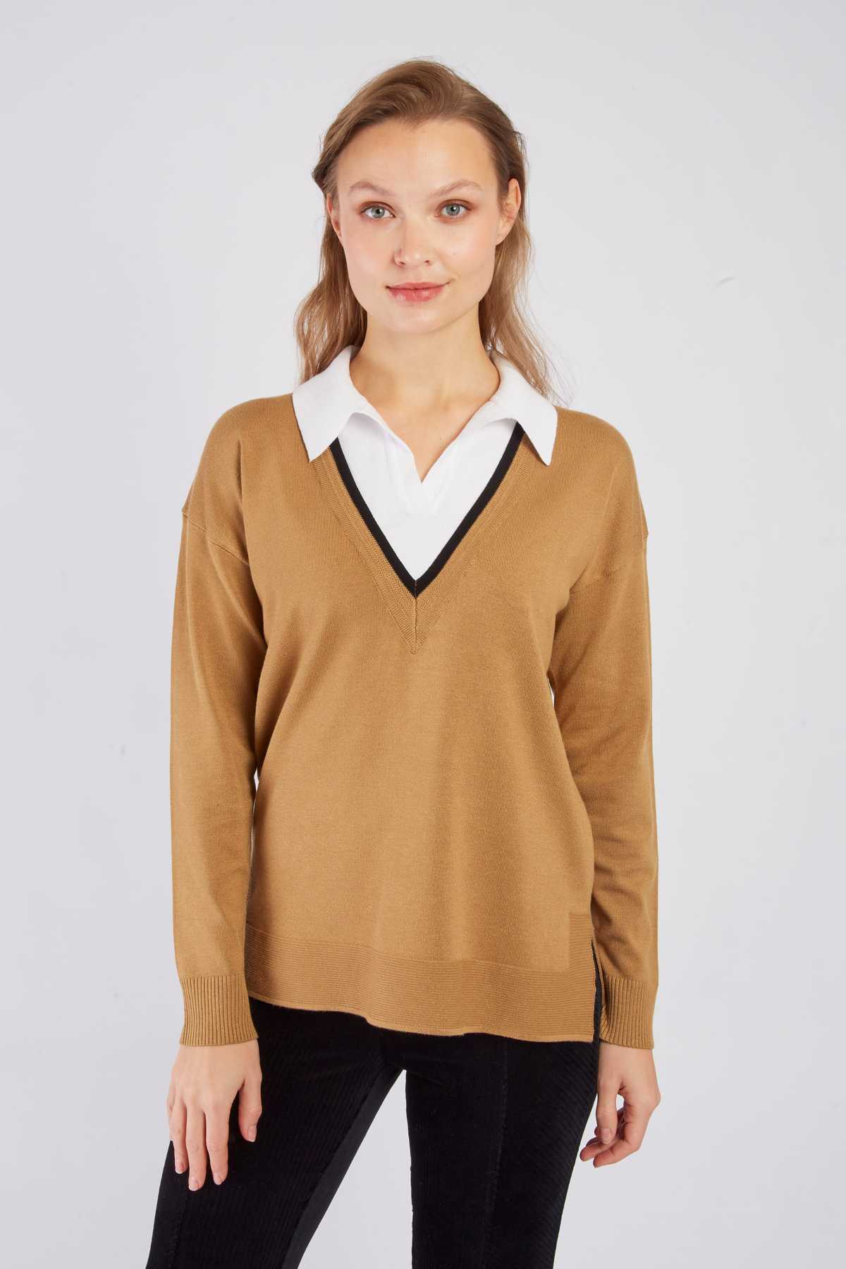 Derhy Agrippine Layered Long Sleeved Pullover