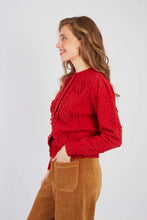 Load image into Gallery viewer, Derhy Baby Red Rose Cardigan

