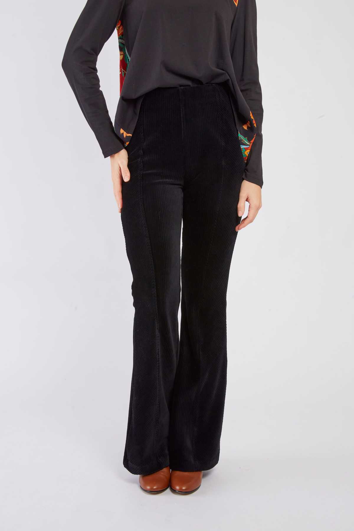 Derhy Fjord Flared Cord Trousers