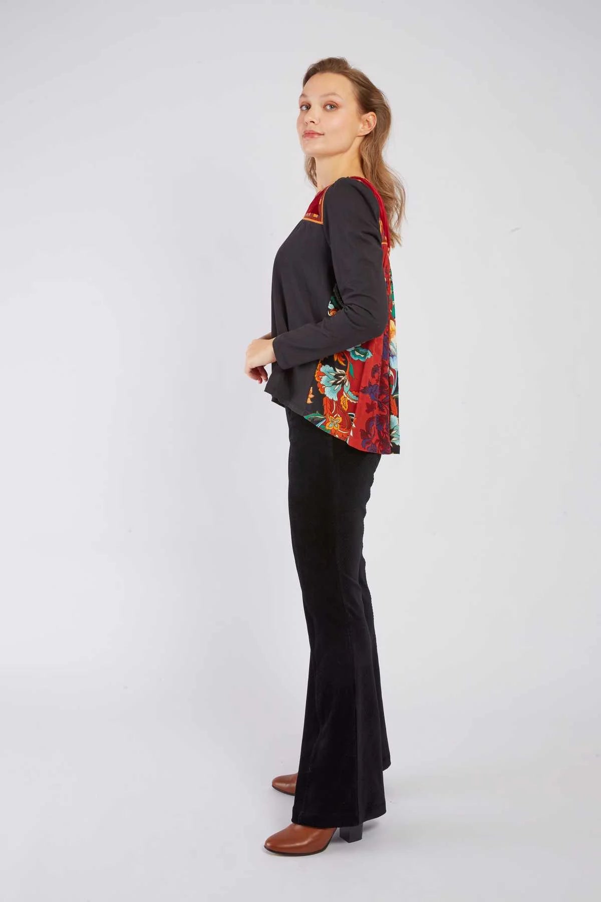 Derhy Fjord Flared Cord Trousers