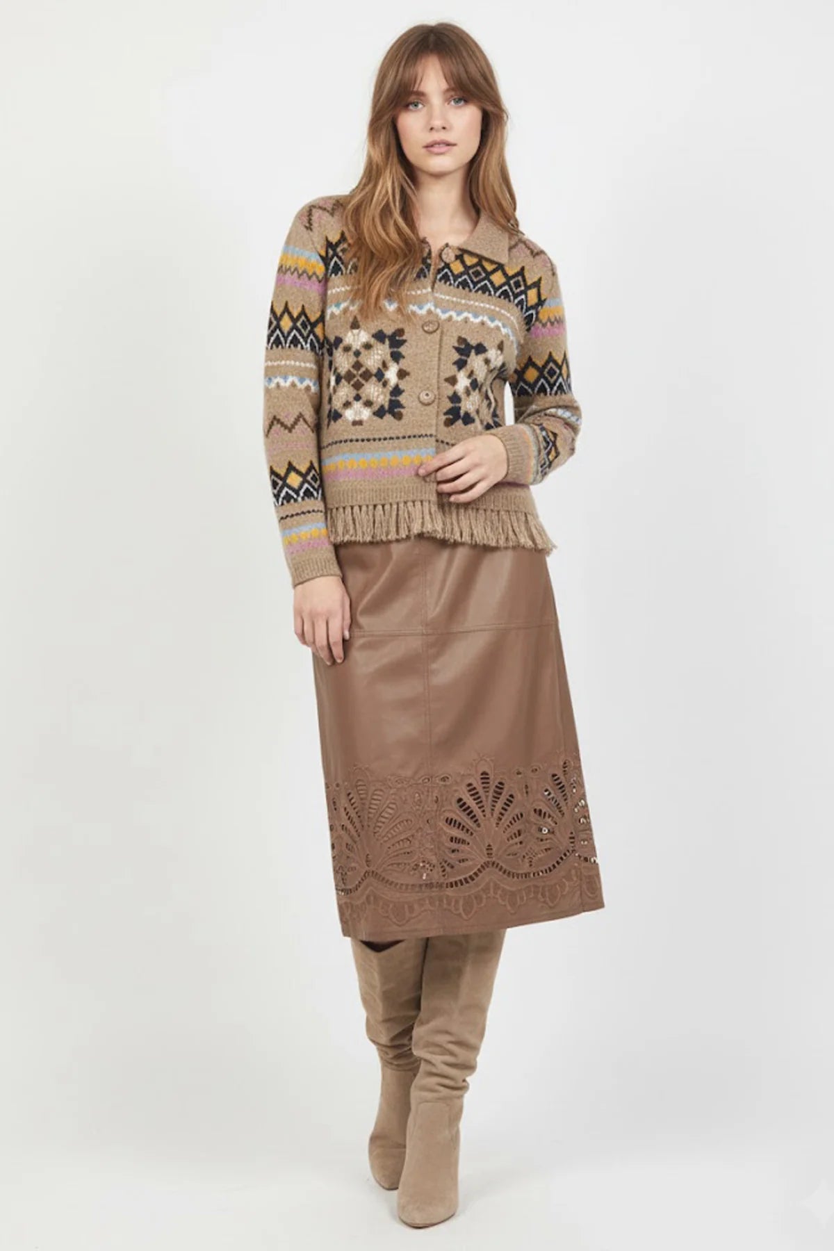 Derhy Enora Alpine Fringed Knit