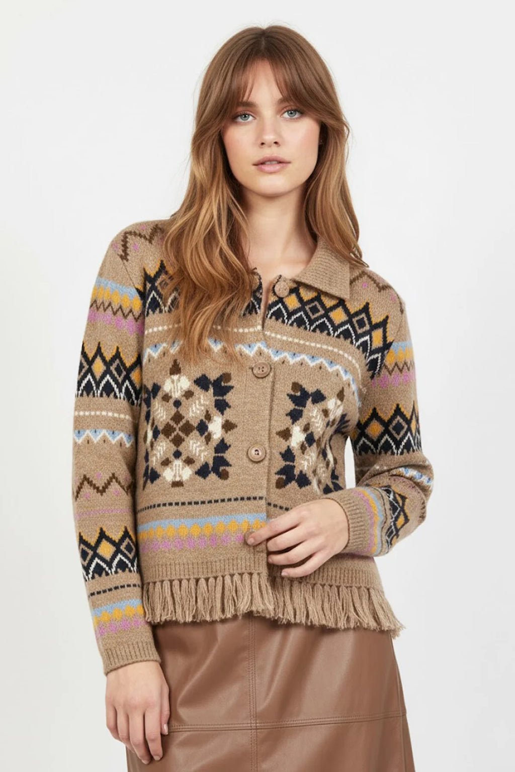 Derhy Enora Alpine Fringed Knit