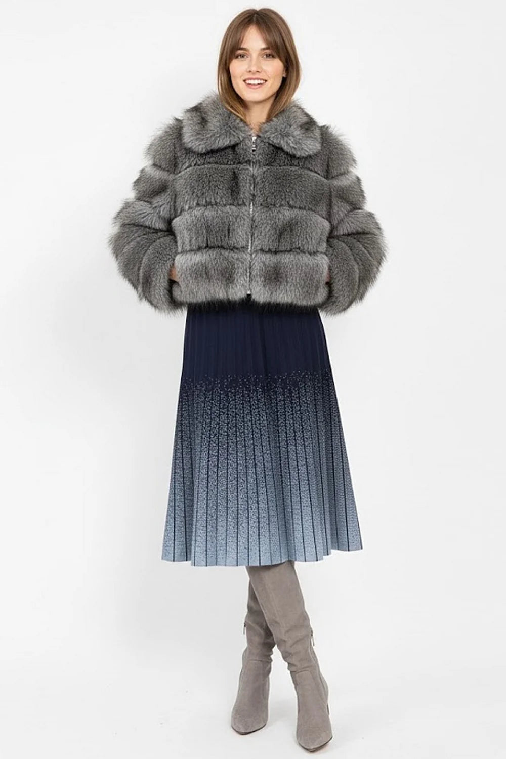 Derhy Iggy Knit Swing Midi Skirt