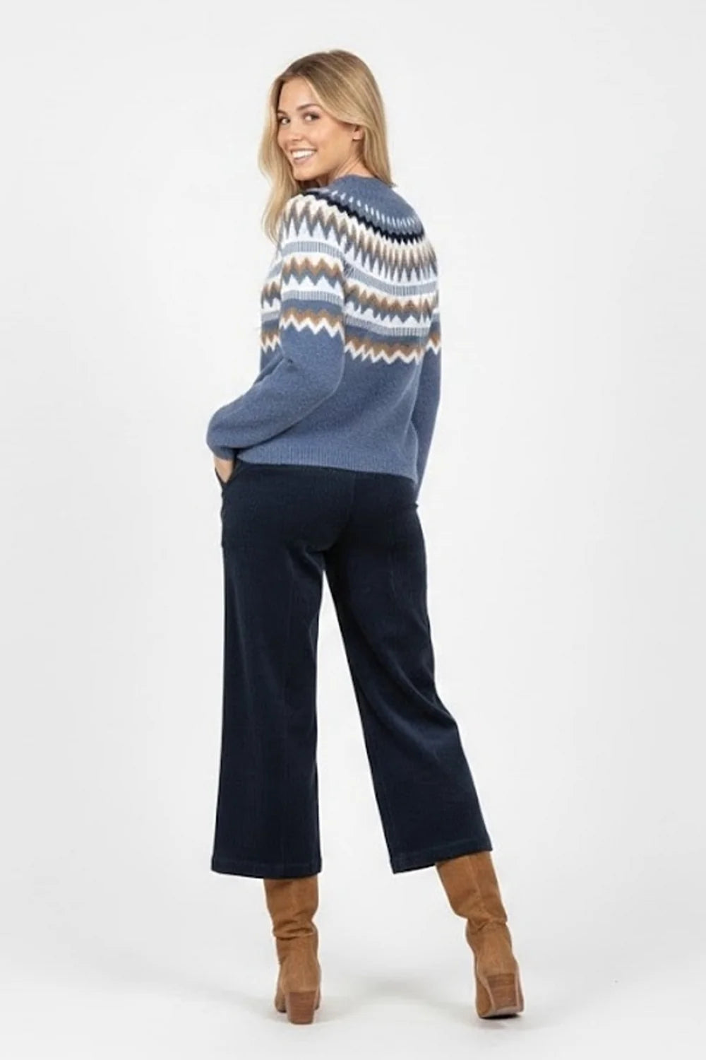 Derhy Cindy Velour Straight Trousers