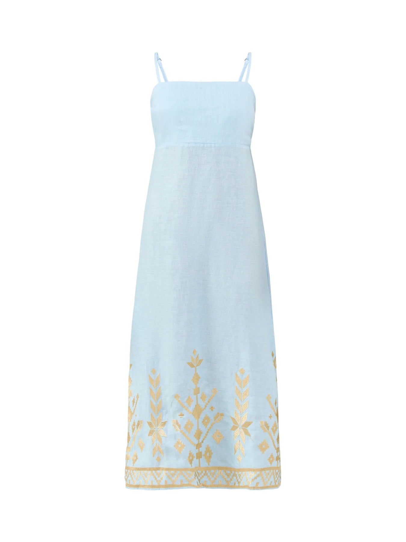 Greek Archaic Kori Maxi Linen Sundress