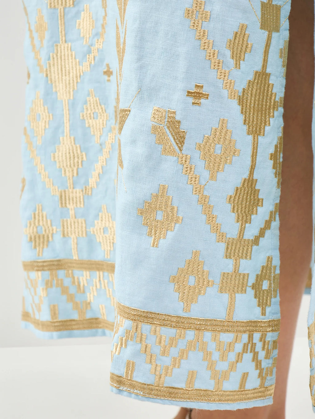 Greek Archaic Kori Maxi Linen Sundress