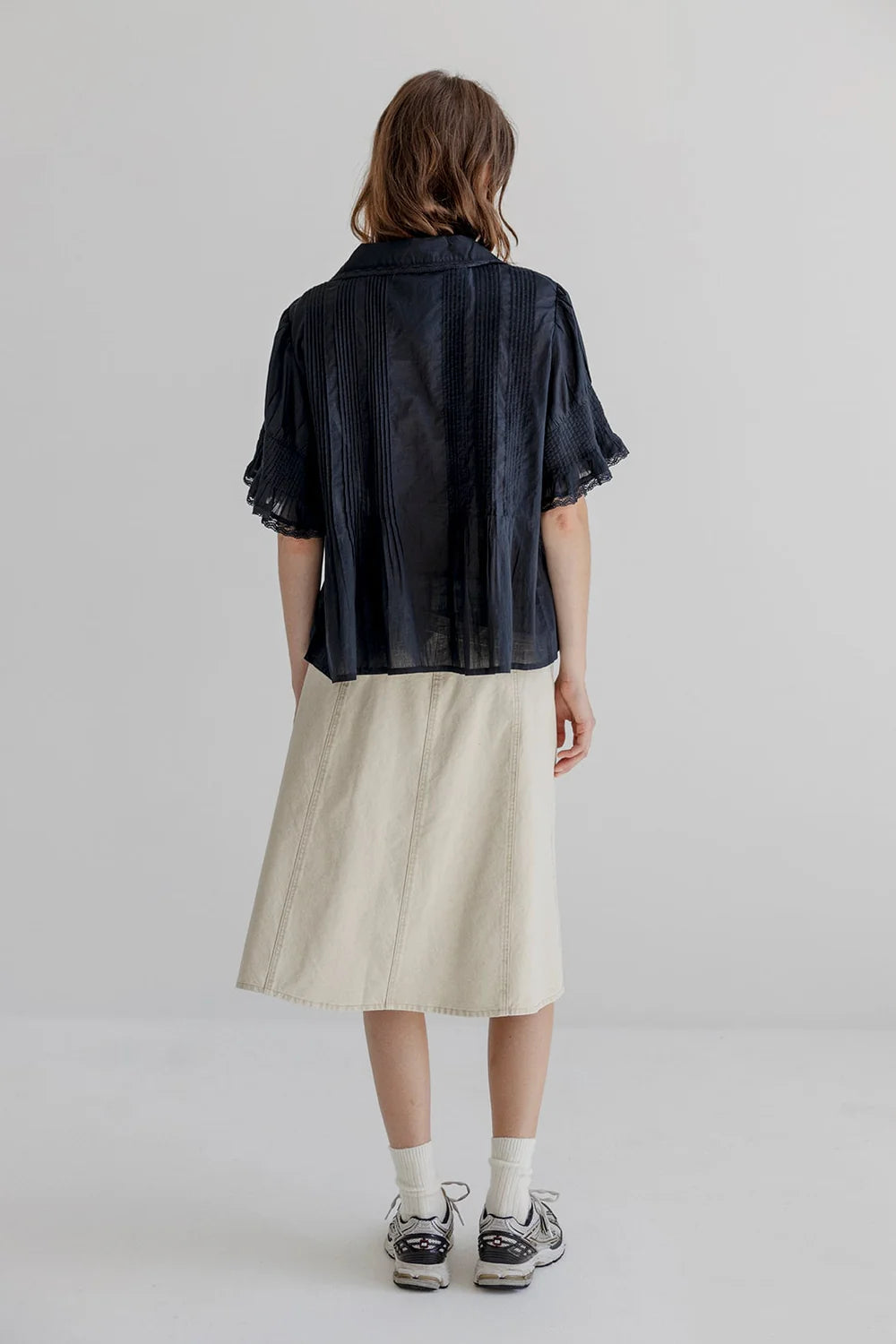 Project AJ117 Gail Cotton Collared Blouse