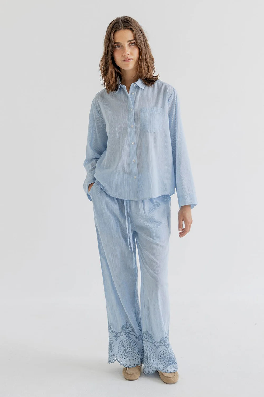 Project AJ117 Cadera Wide Leg Cotton Trousers