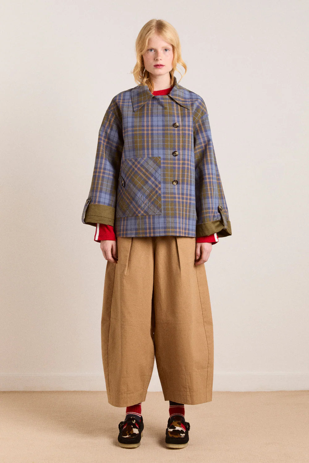 Damson Madder Jerry Reversible Crop Trench