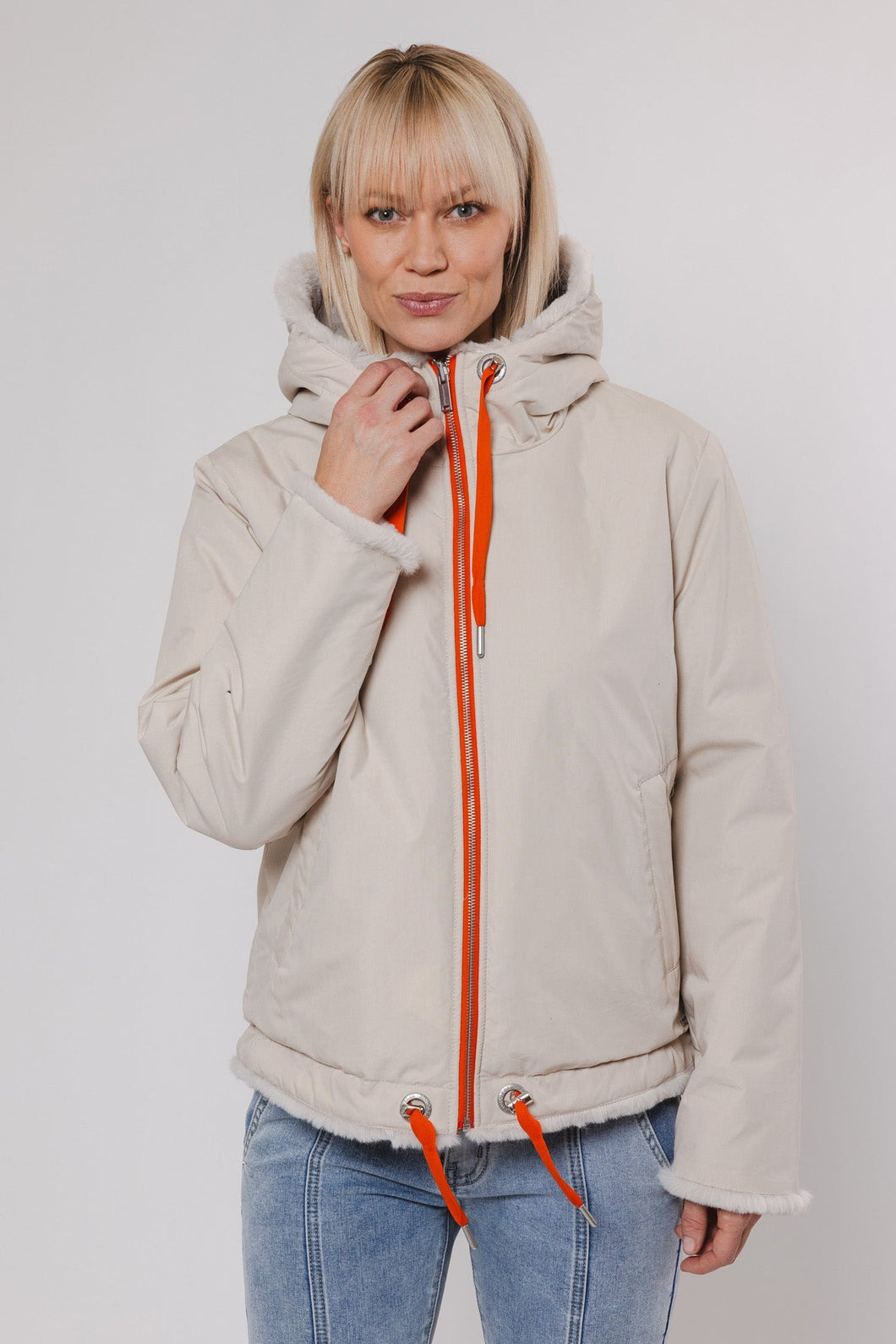 Rino & Pelle Aviva Reversible Jacket with Hood