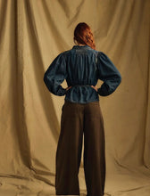Load image into Gallery viewer, One Collective Tahoe Denim Ruche Shirt
