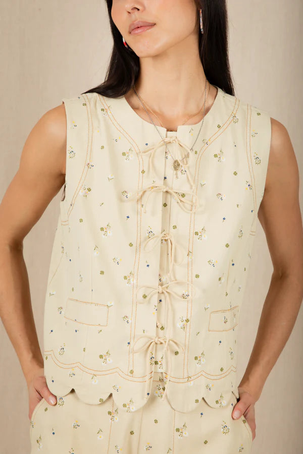 Bonte Benny Lace up Top