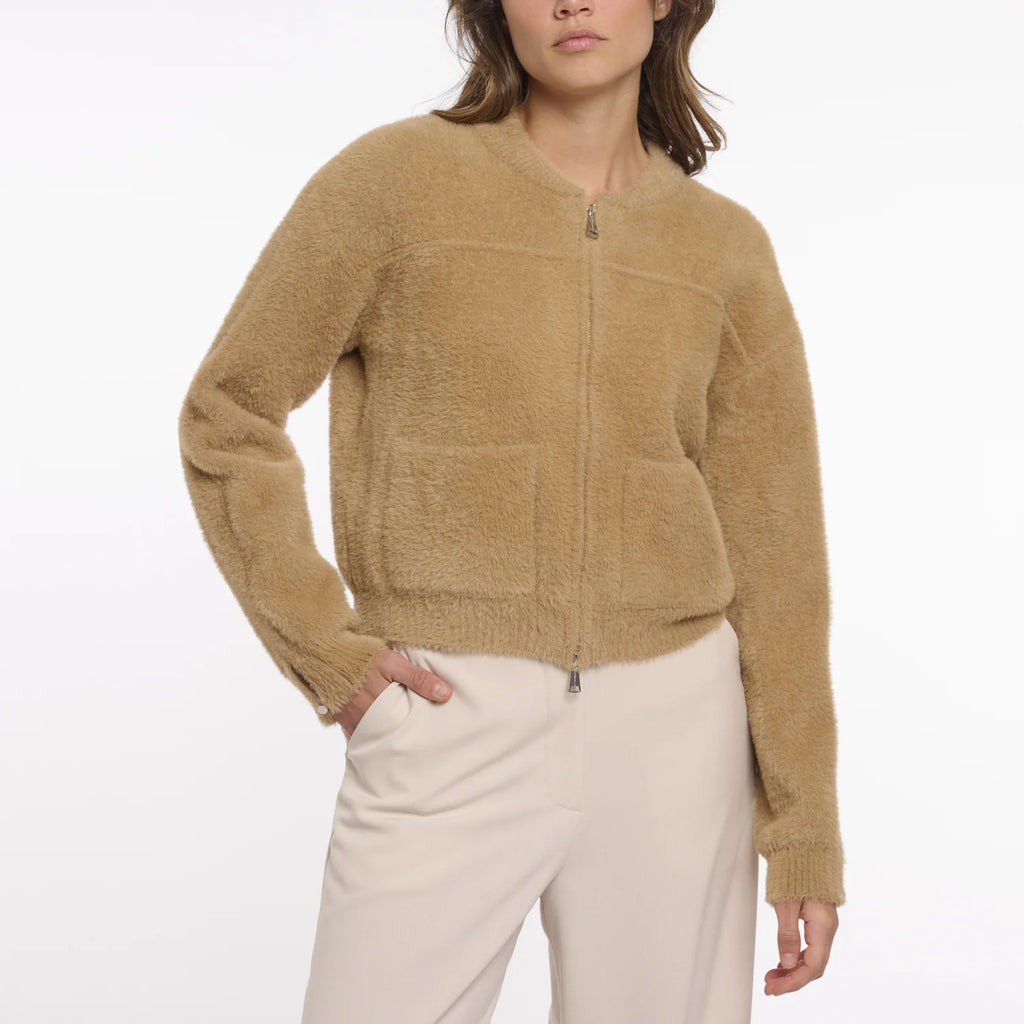 Rino & Pelle Bento Furry Zip Cardigan