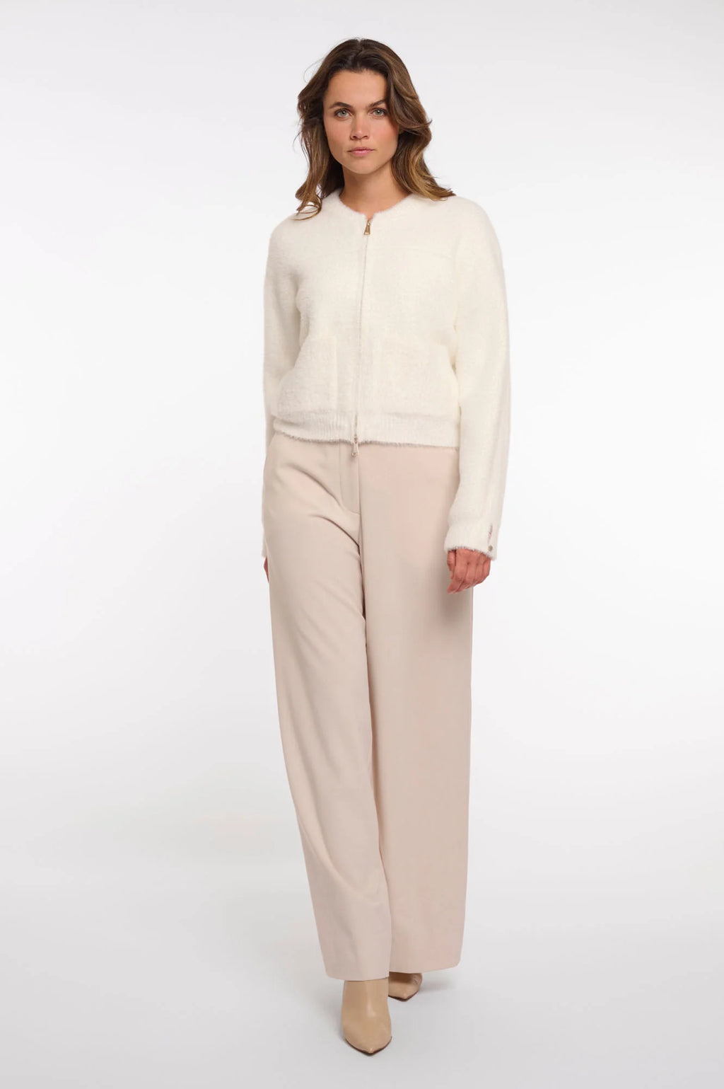 Rino & Pelle Bento Furry Zip Cardigan