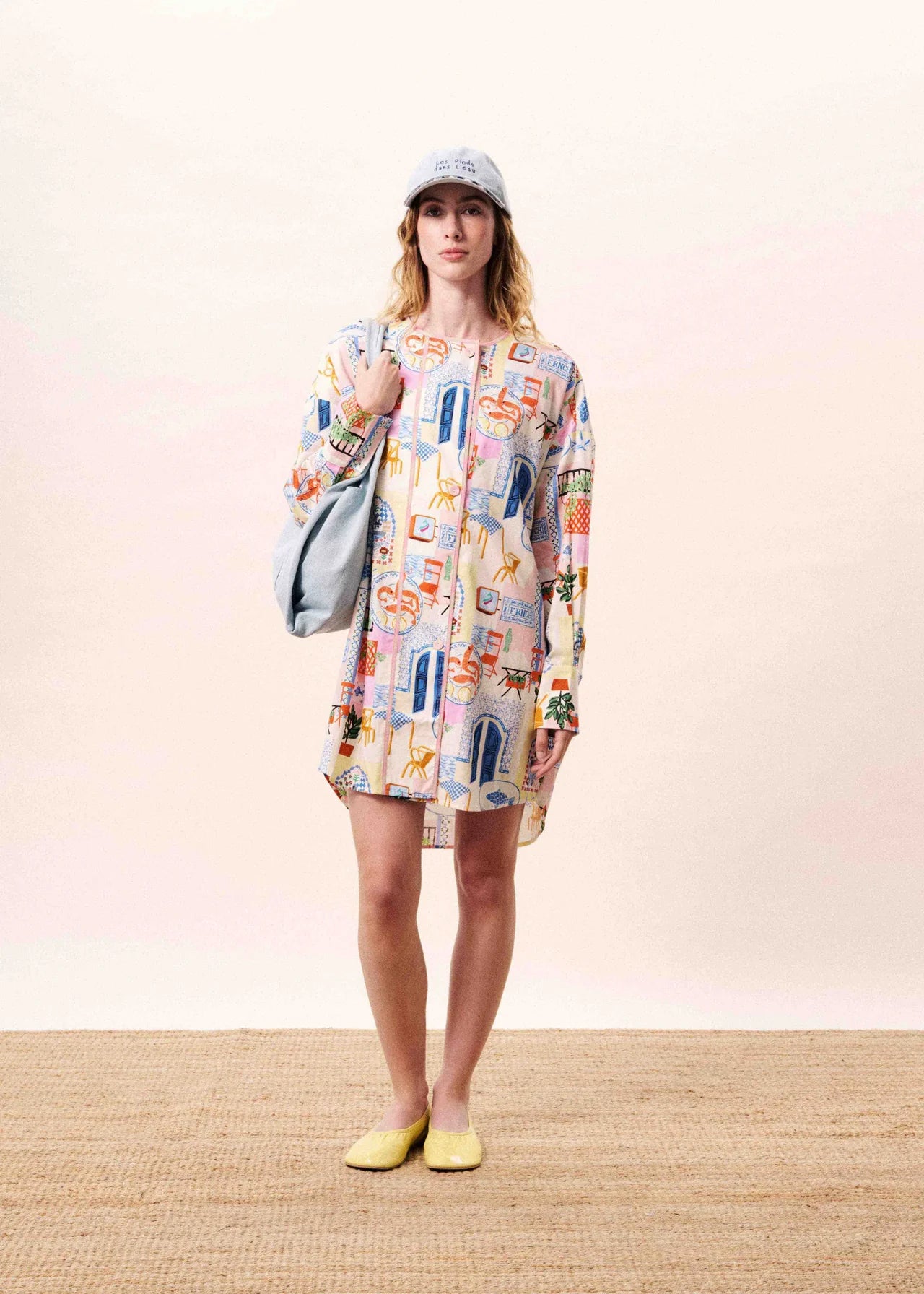 FRNCH Shannon Picnic Print Duster Coat