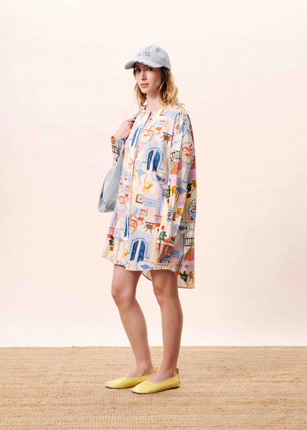 FRNCH Shannon Picnic Print Duster Coat