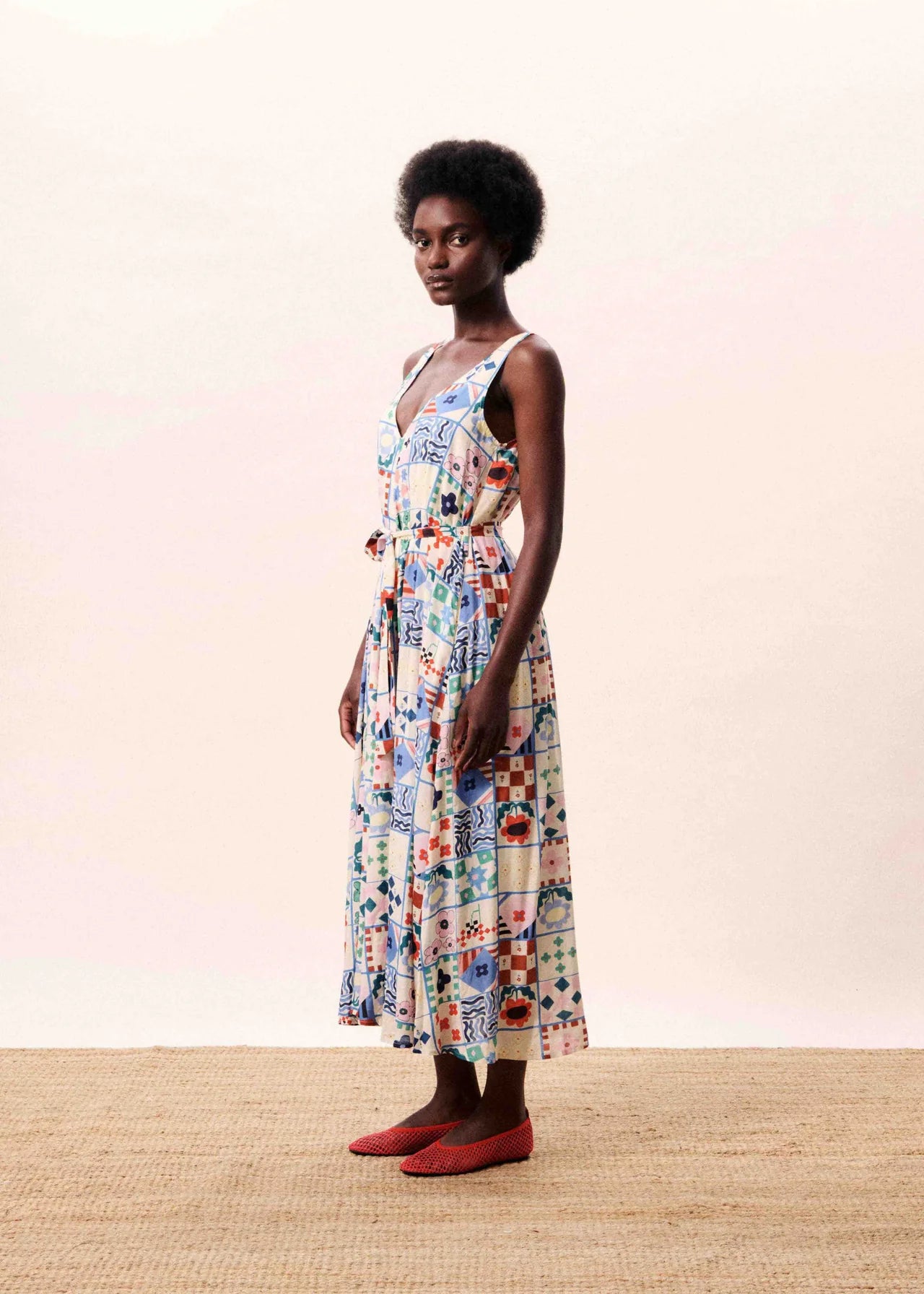 FRNCH Consordia Picnic Tile Dress