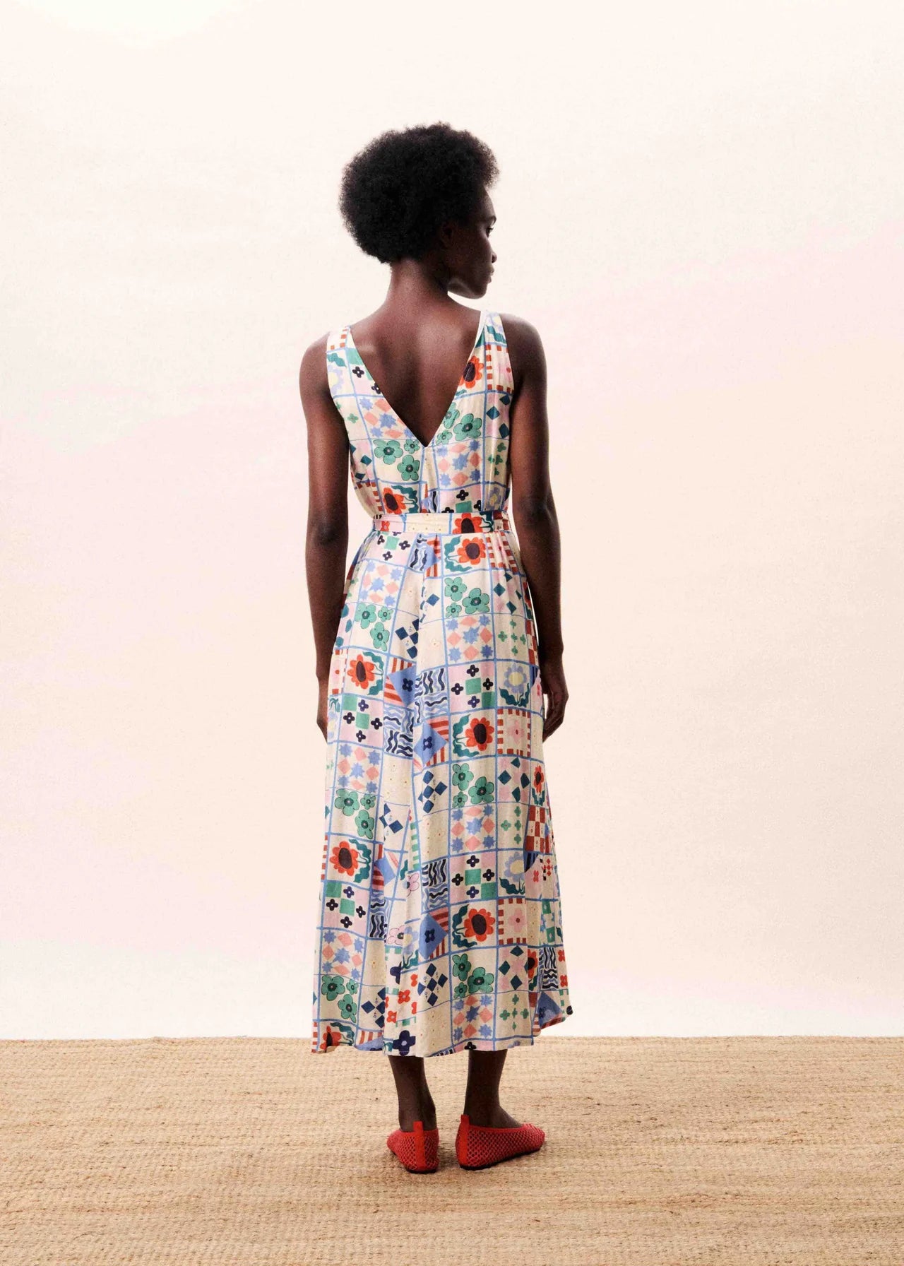 FRNCH Consordia Picnic Tile Dress