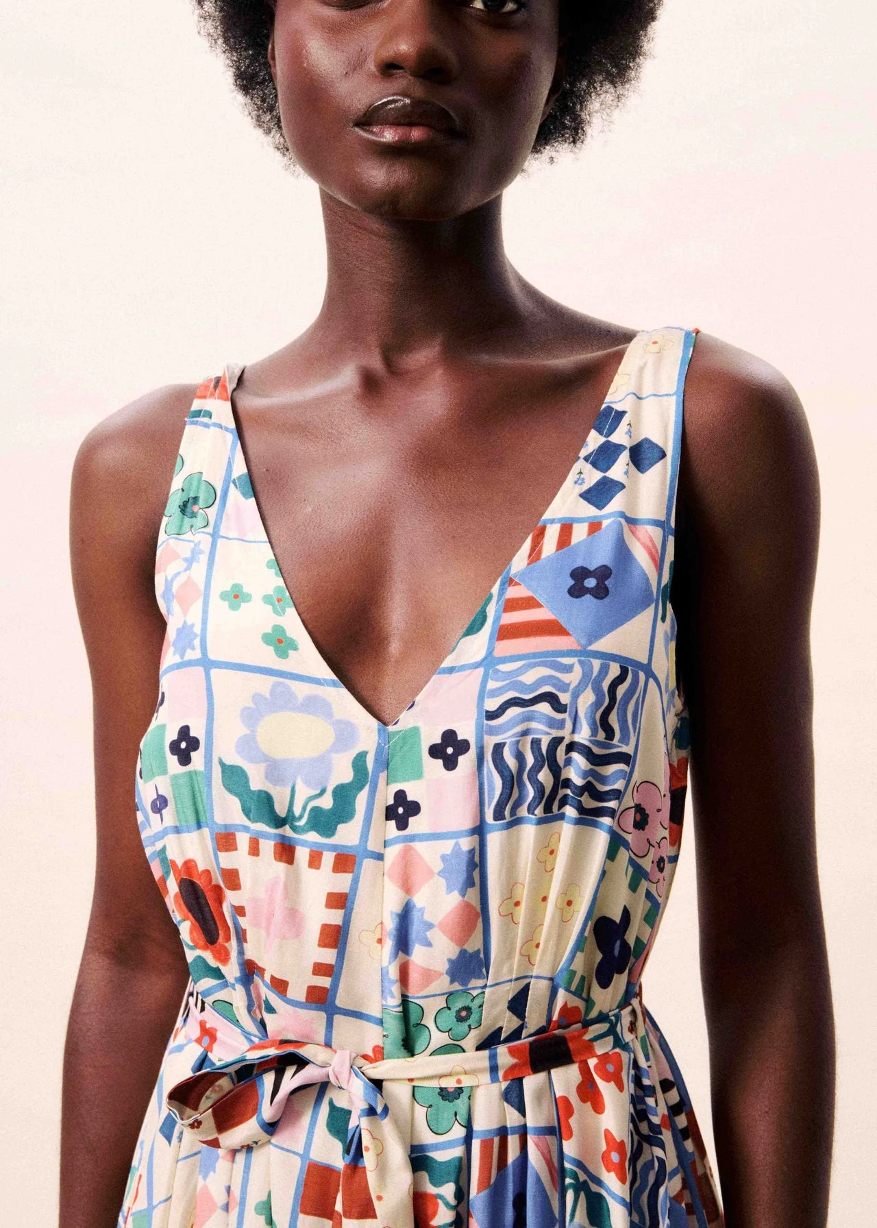 FRNCH Consordia Picnic Tile Dress