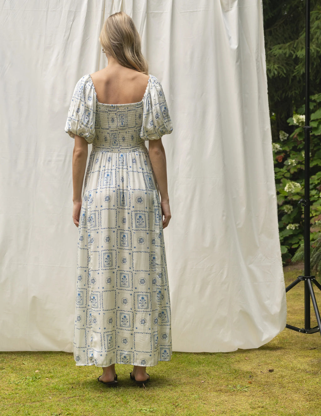 BRDR Chelsea Postcard Print Dress