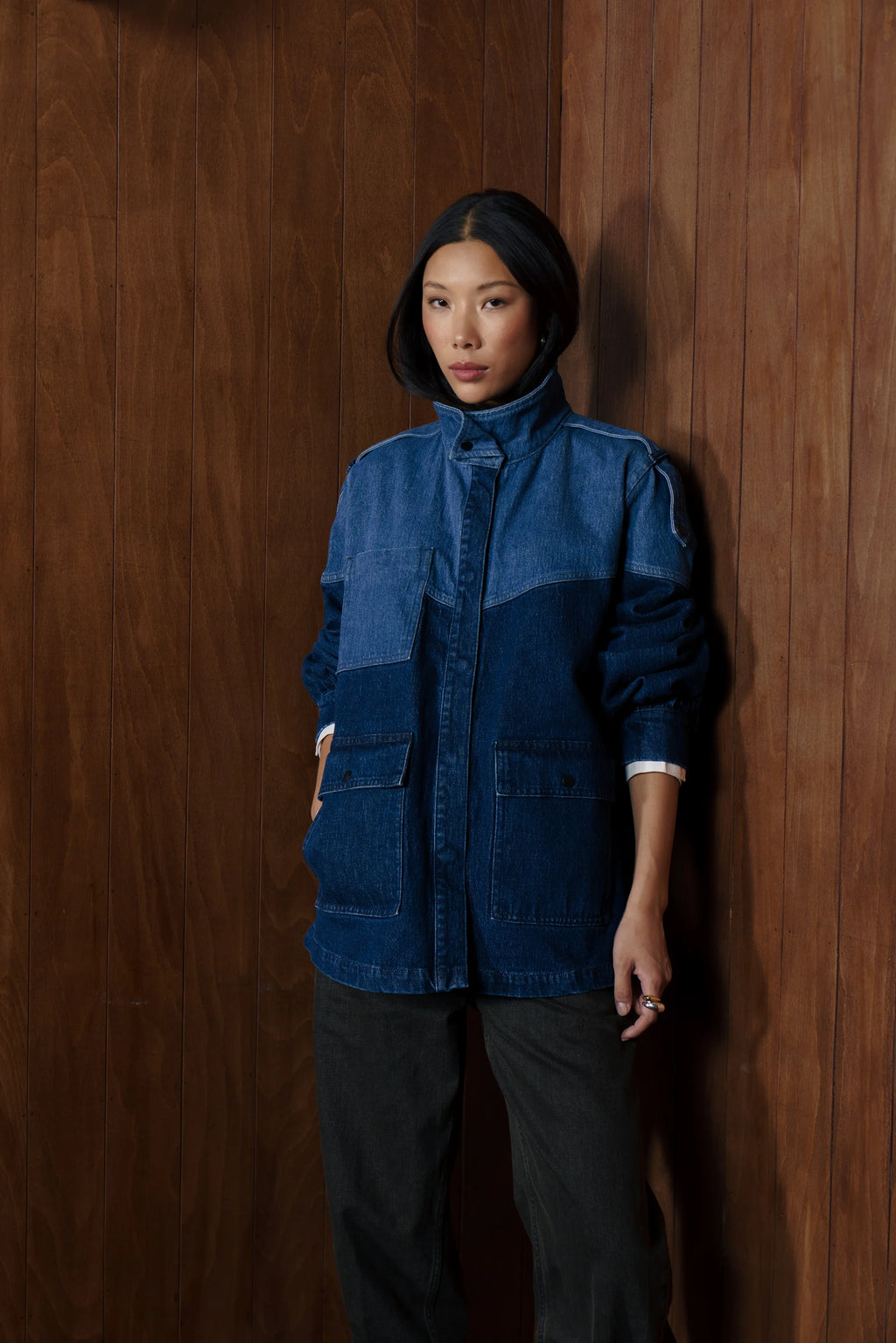 Seventy & Mochi Bowie Funnel neck Jacket