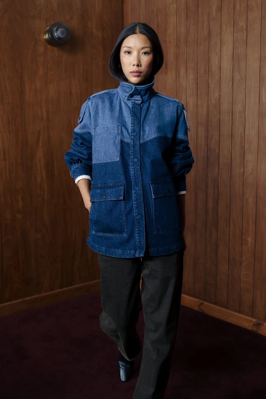 Seventy & Mochi Bowie Funnel neck Jacket