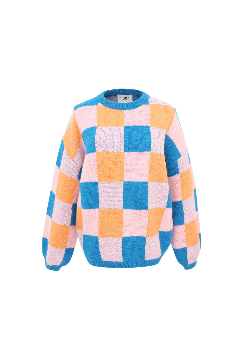 FRNCH Malorine Checkerboard Pullover