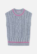 Load image into Gallery viewer, Dr Bloom Nest Contrast Cable Knit Vest
