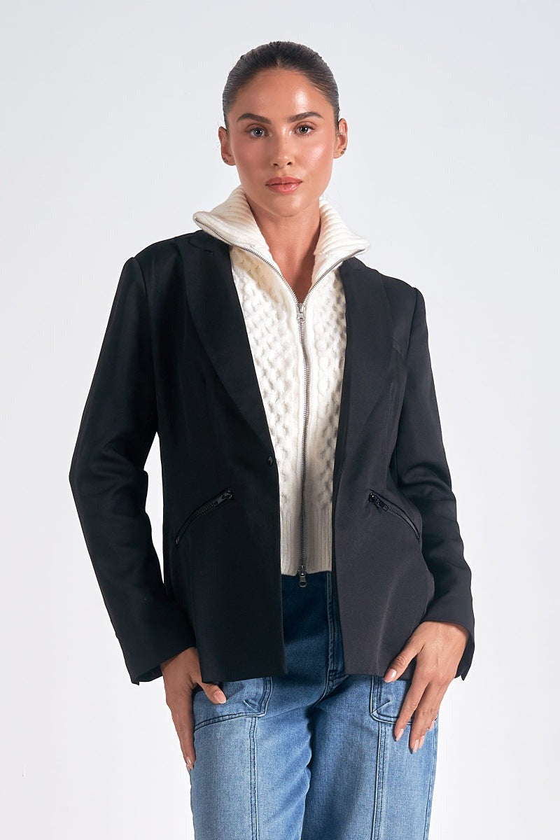 Elan Blazer Sweater Combo