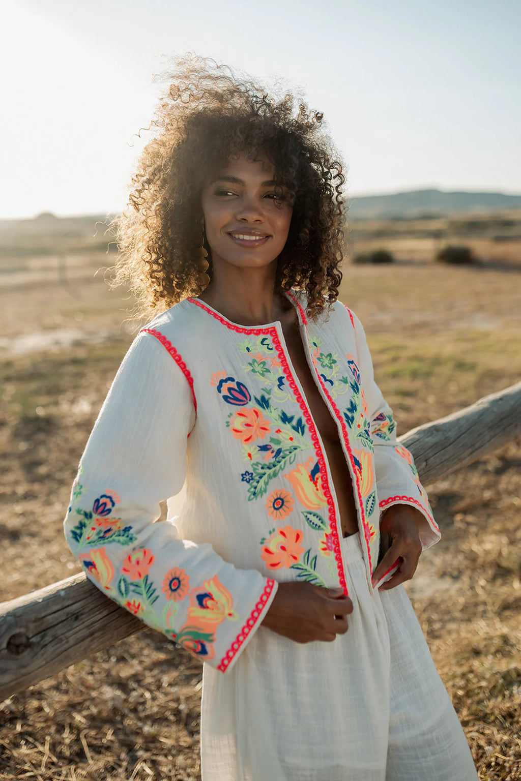 Piti Cuiti Magnolia Embroidery Jacket