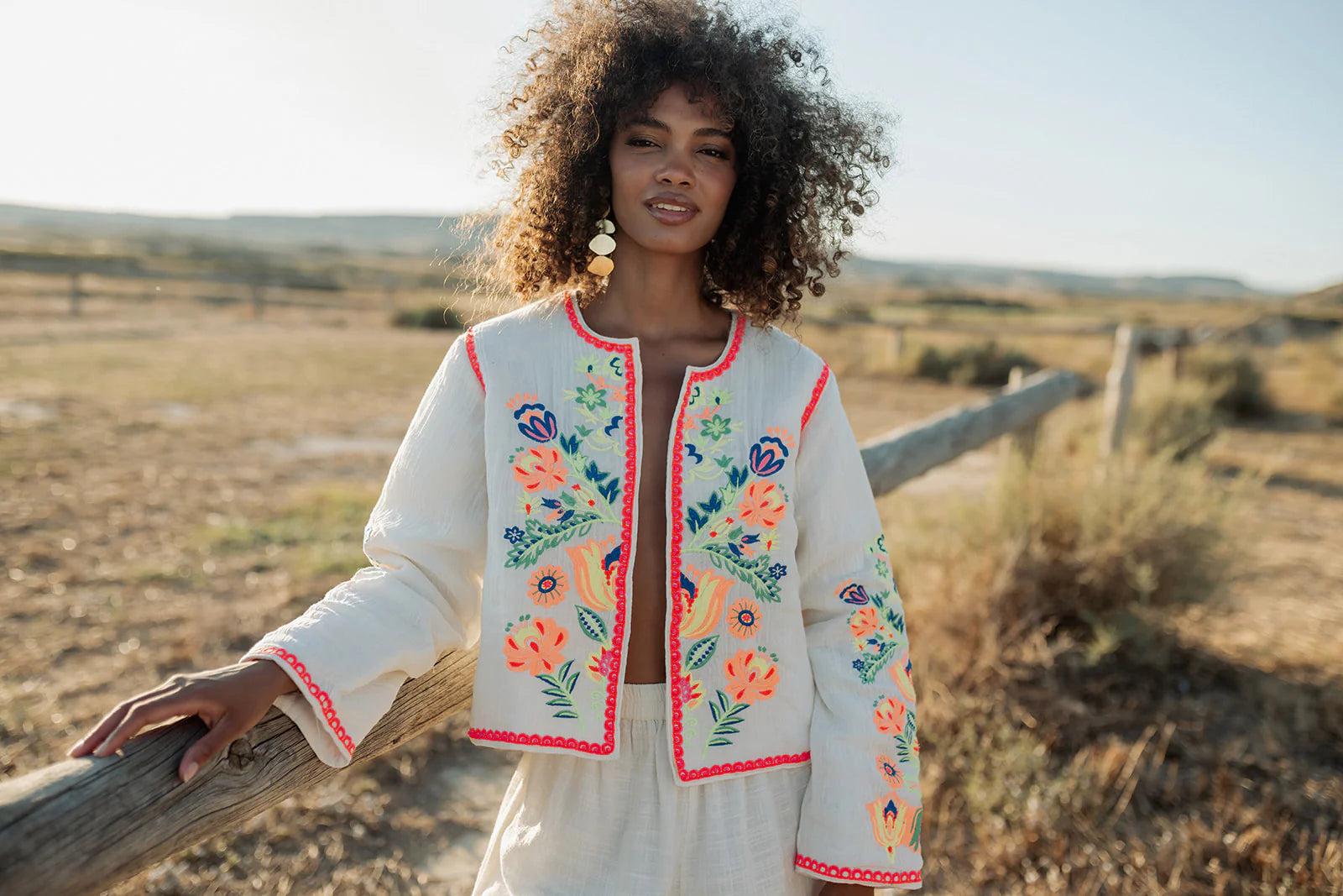 Piti Cuiti Magnolia Embroidery Jacket