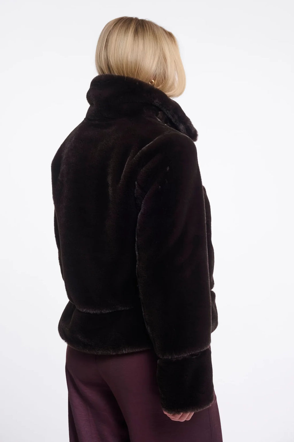 Rino & Pelle Lambra Short Faux Fur Jacket