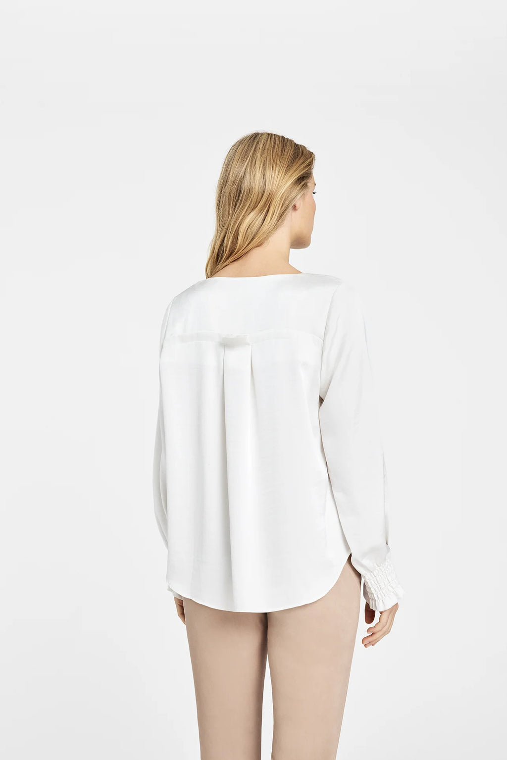 Gustav Lisette Pleated Neck Blouse