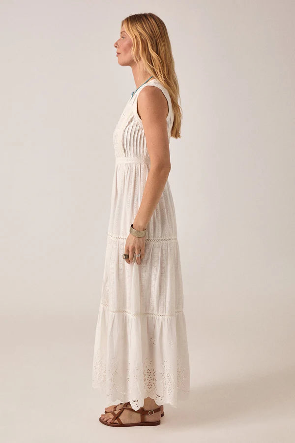 Maison Hotel Gino White Cotton Sun dress