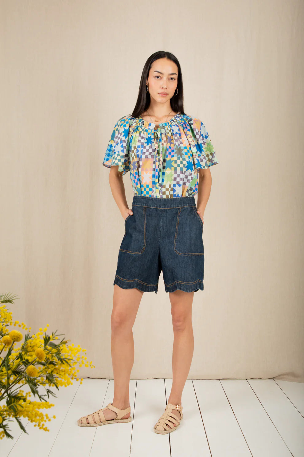 Bonte Mary Dark wash Denim Shorts