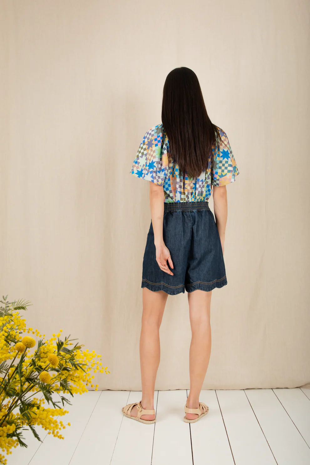 Bonte Mary Dark wash Denim Shorts