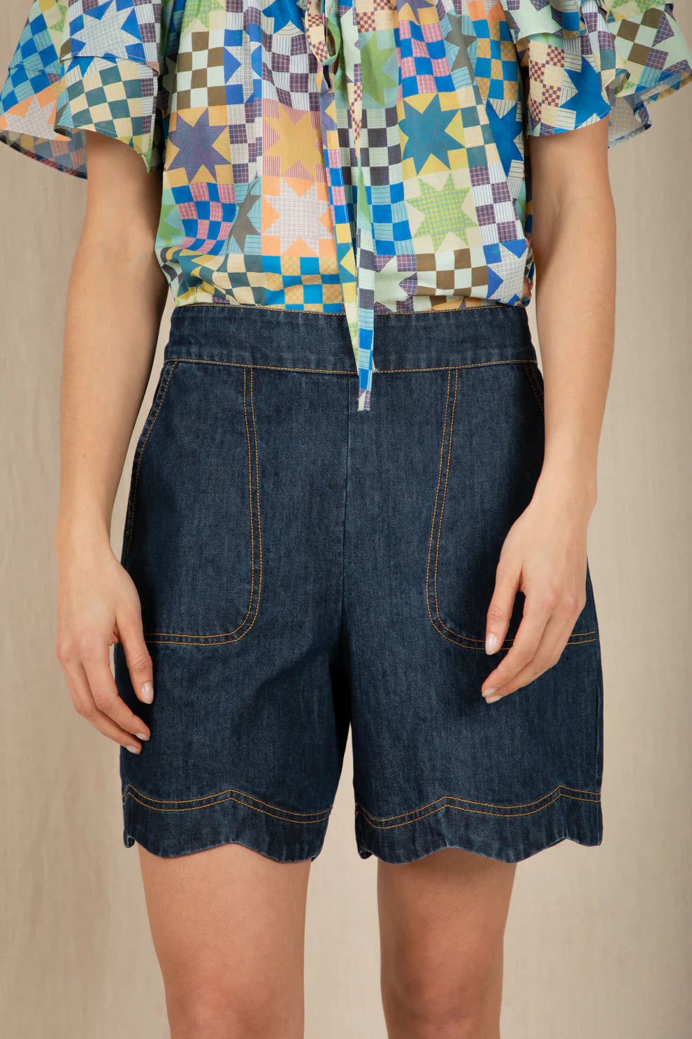 Bonte Mary Dark wash Denim Shorts