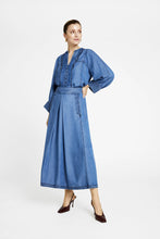 Load image into Gallery viewer, Gustav Mabell Chambray Midi Skirt
