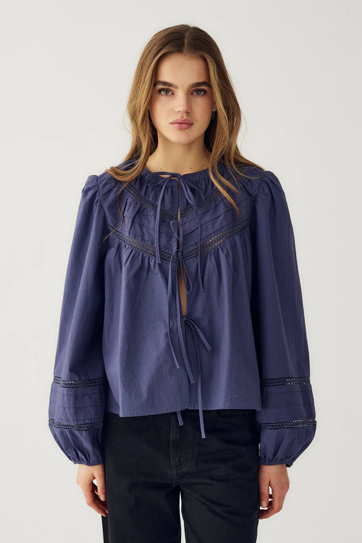 Noella Marceline Tie up Blouse
