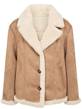 Load image into Gallery viewer, Numph Elliota Reversible Faux Shearling Jacket
