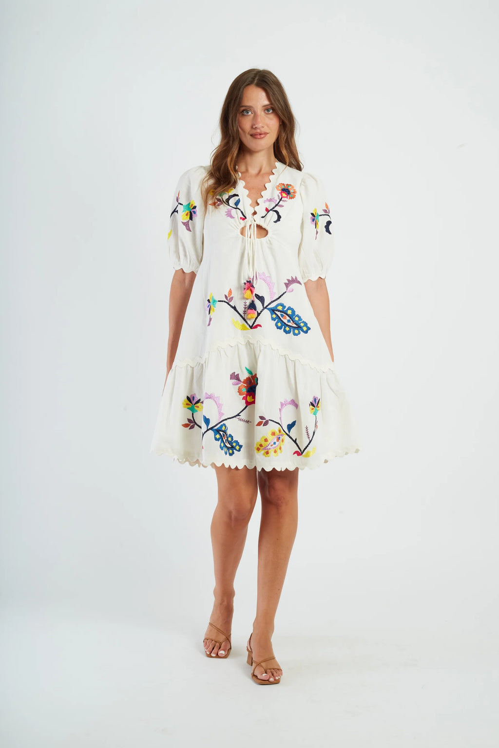 Derhy Gracile Embroidered Dress