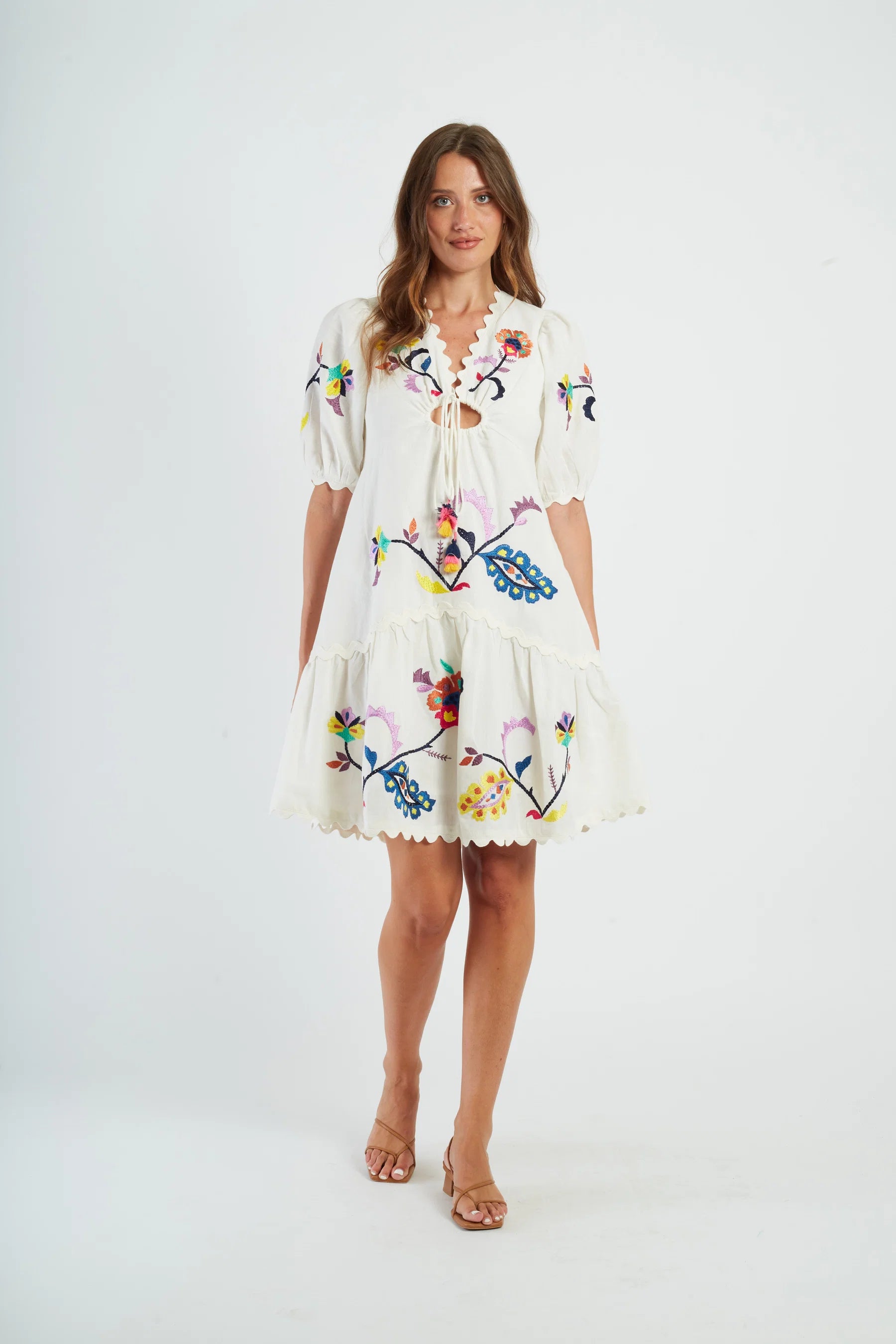 Derhy Gracile Embroidered Dress