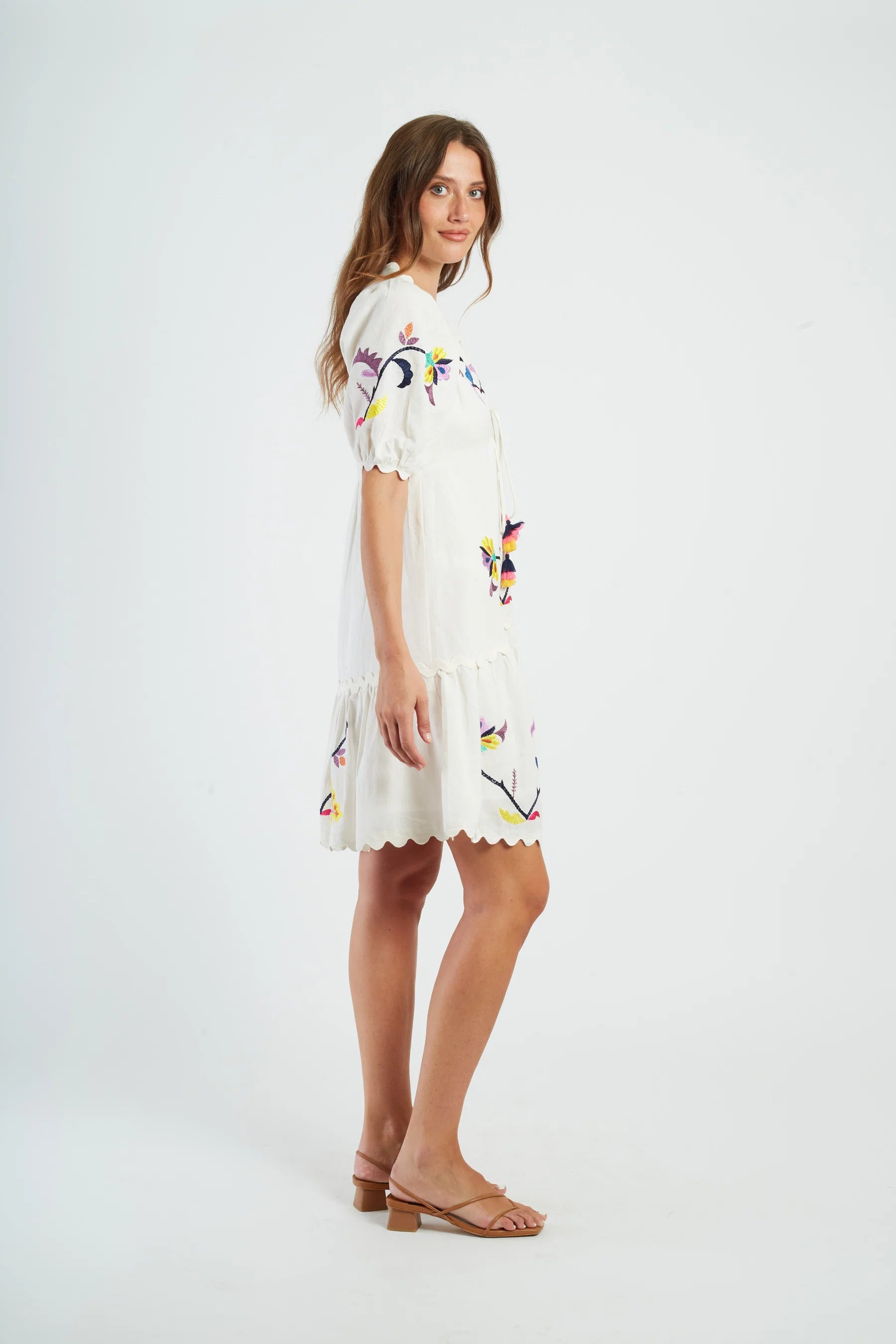 Derhy Gracile Embroidered Dress