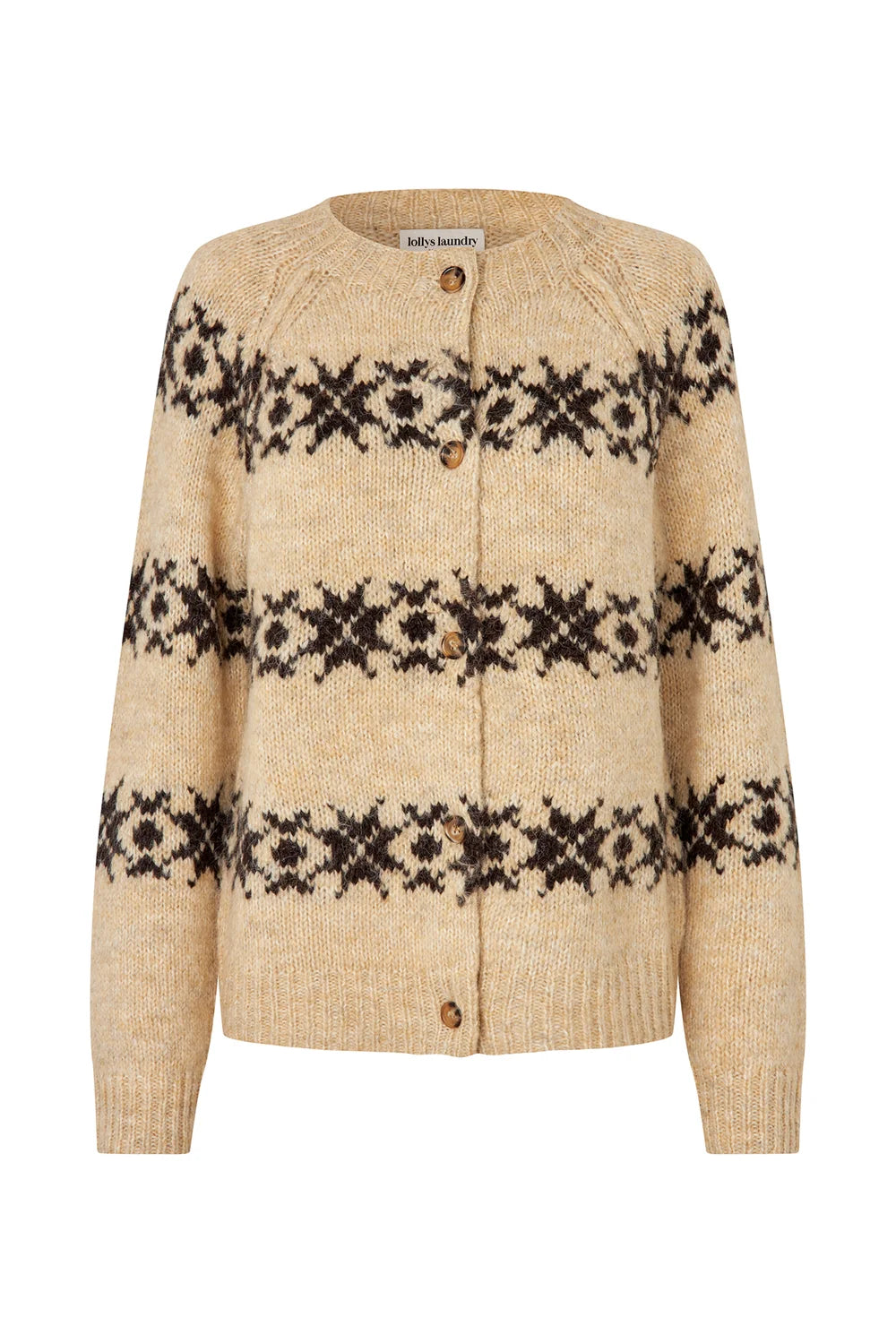 Lollys Laundry Padova Fairisle Chunky Cardigan