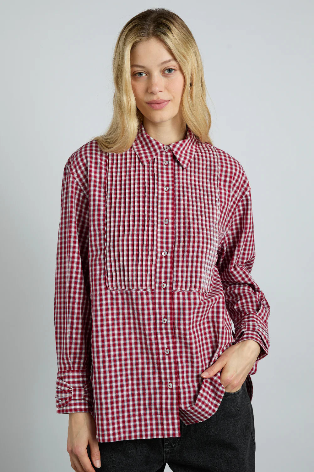 Damson Madder Michelle Check Shirt